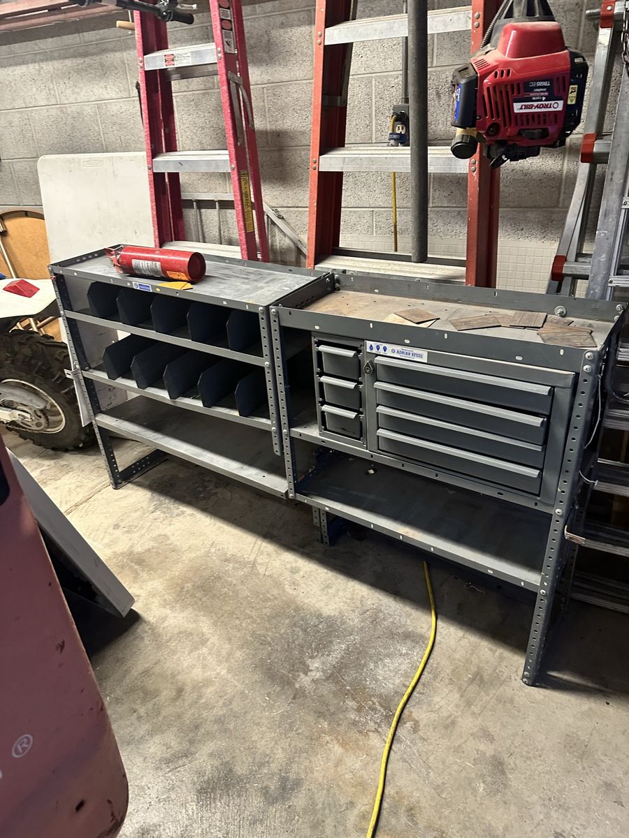 Van works shelves