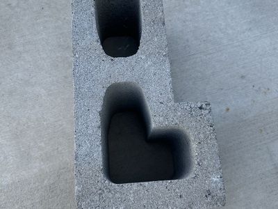 Corner concrete blocks