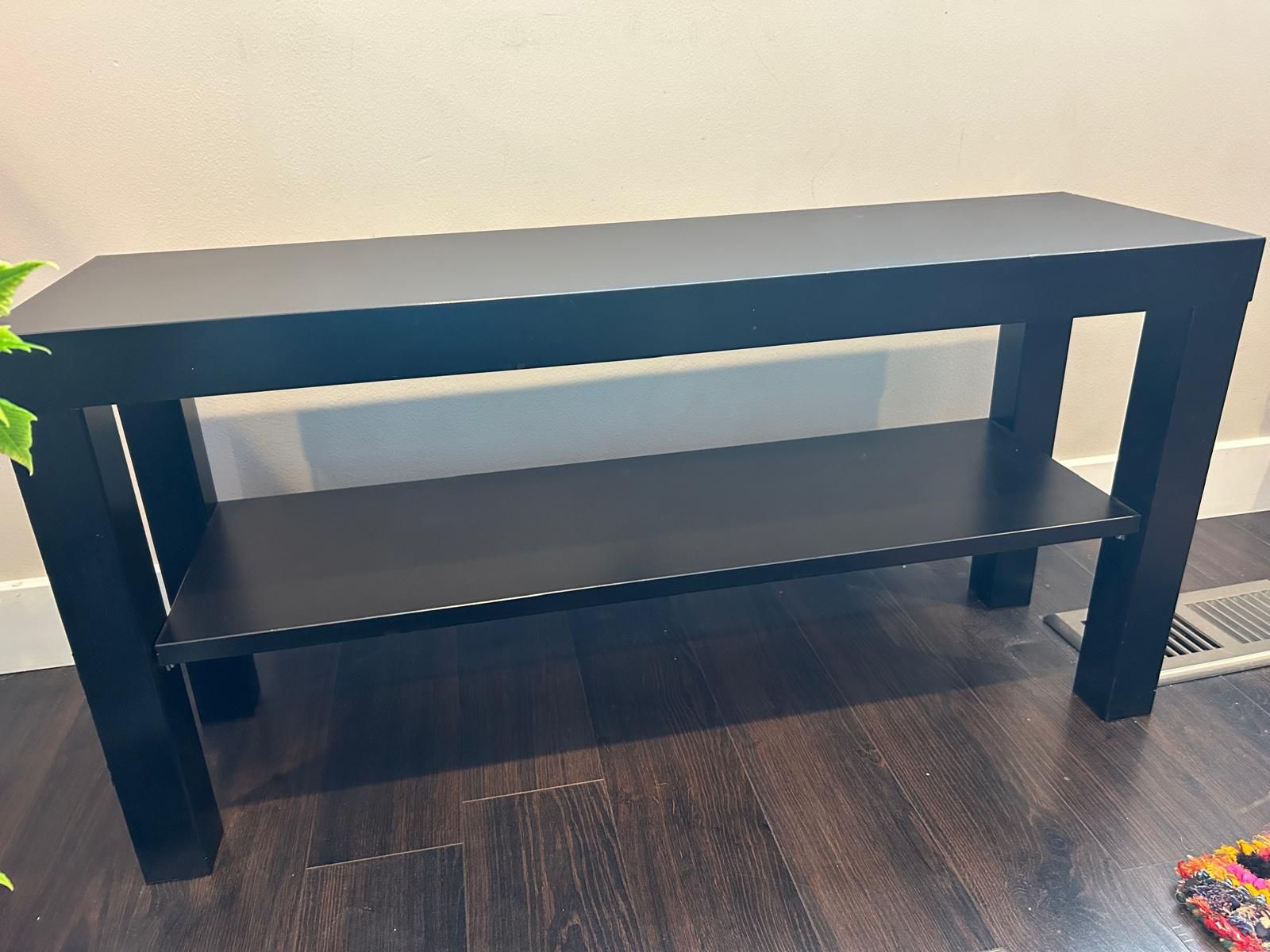 Modern Black 2-Tier Coffee Table / Side Table – Sleek & Functional!