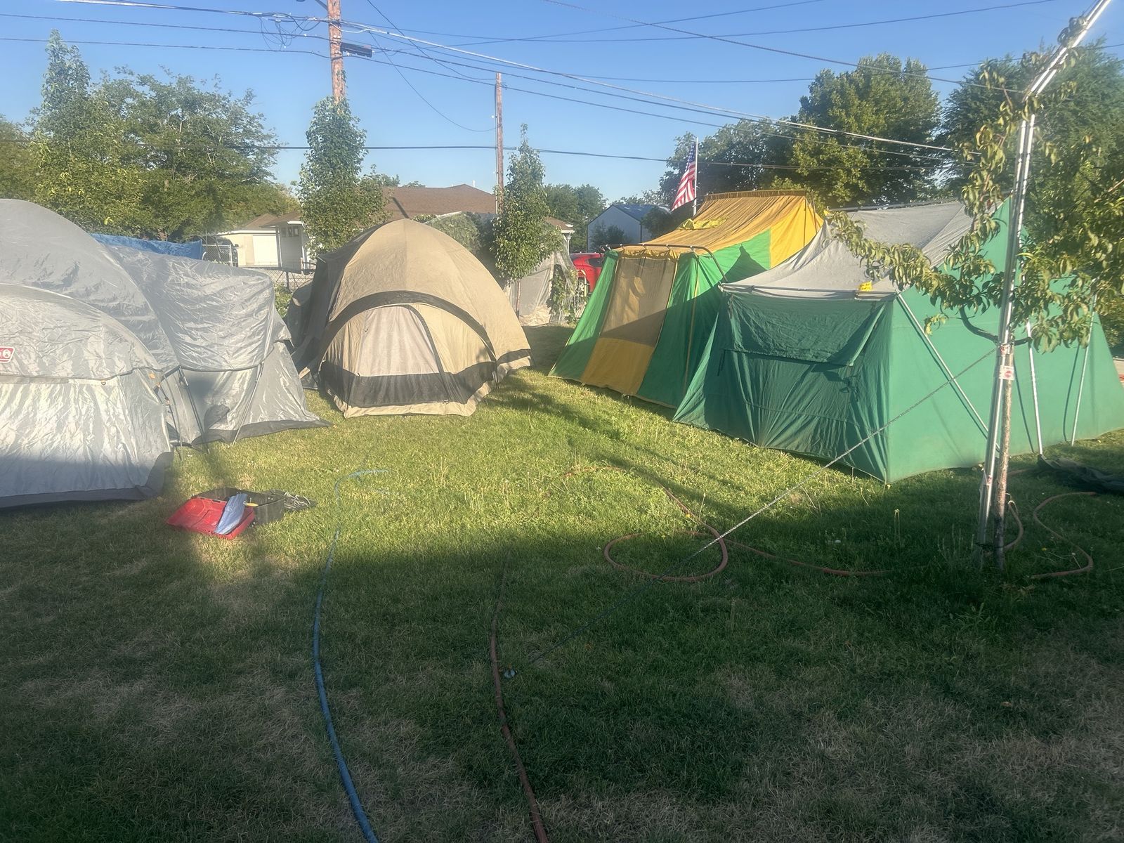 Coleman and Various Used Camping Tents Assortment