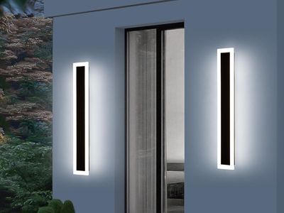 2 Pack 31.4inch Modern Outdoor Exterior Wall Light