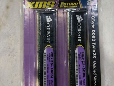 Unopened Corsair XMS2 dual stick DDR2 RAM Pair