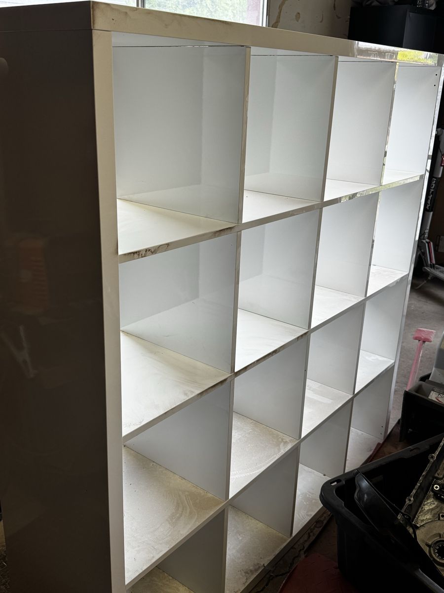 IKEA shelves - White Cube Storage Shelf Unit - 16 Cubbies, Versatile Organization