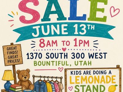 Family yard sale and lemonade!