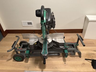 Metabo HPT C10FSHC 10" Sliding Miter Saw with Laser & Rolling Stand - Excellent Condition