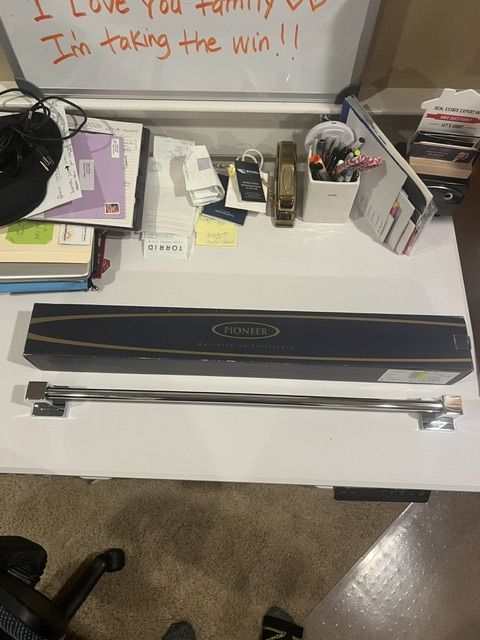 QUALITY 24" Towel bar chrome finish ( Heavy brass not plastic ) Pioneer 7MO030