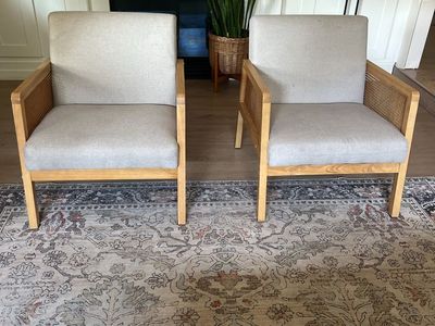 2 accent chairs