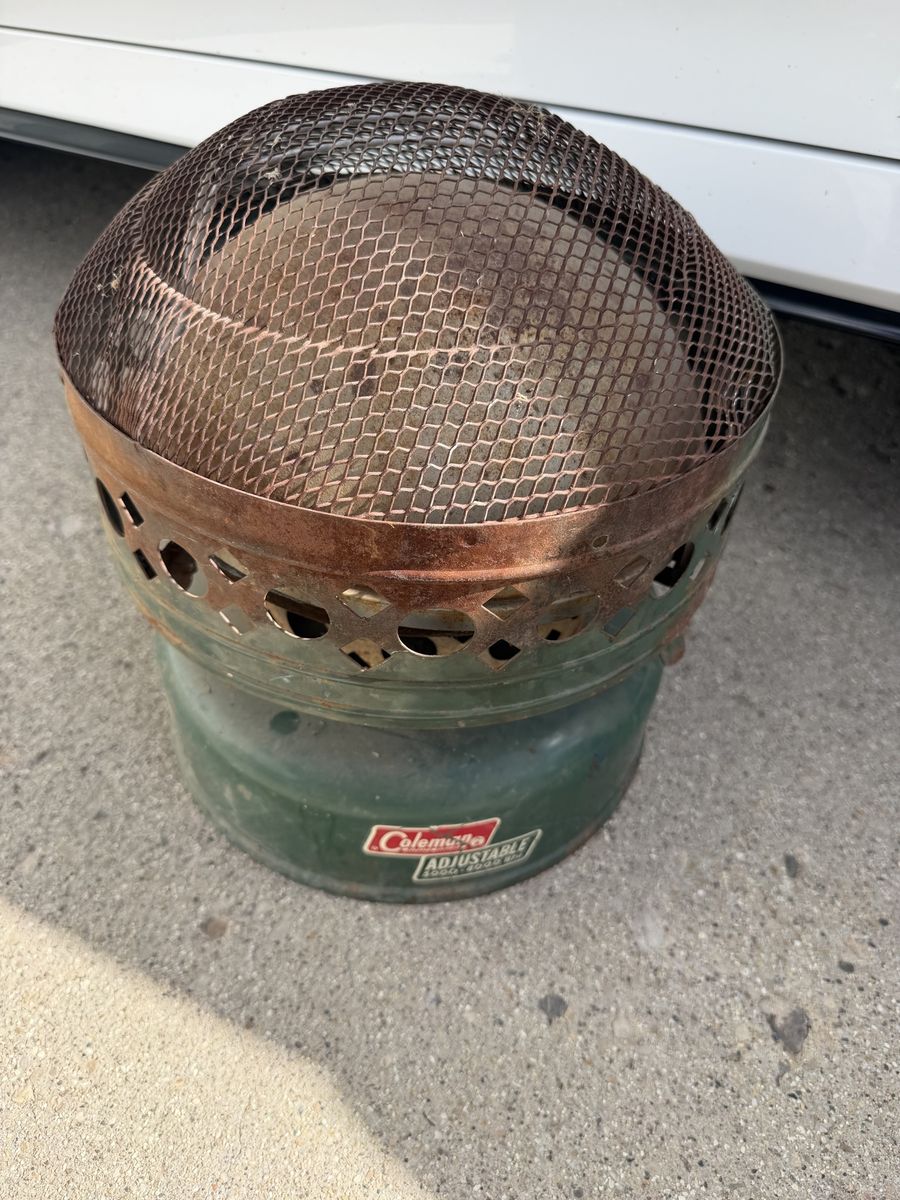 Vintage Coleman Adjustable 5000-8000 BTU Portable Outdoor Heater