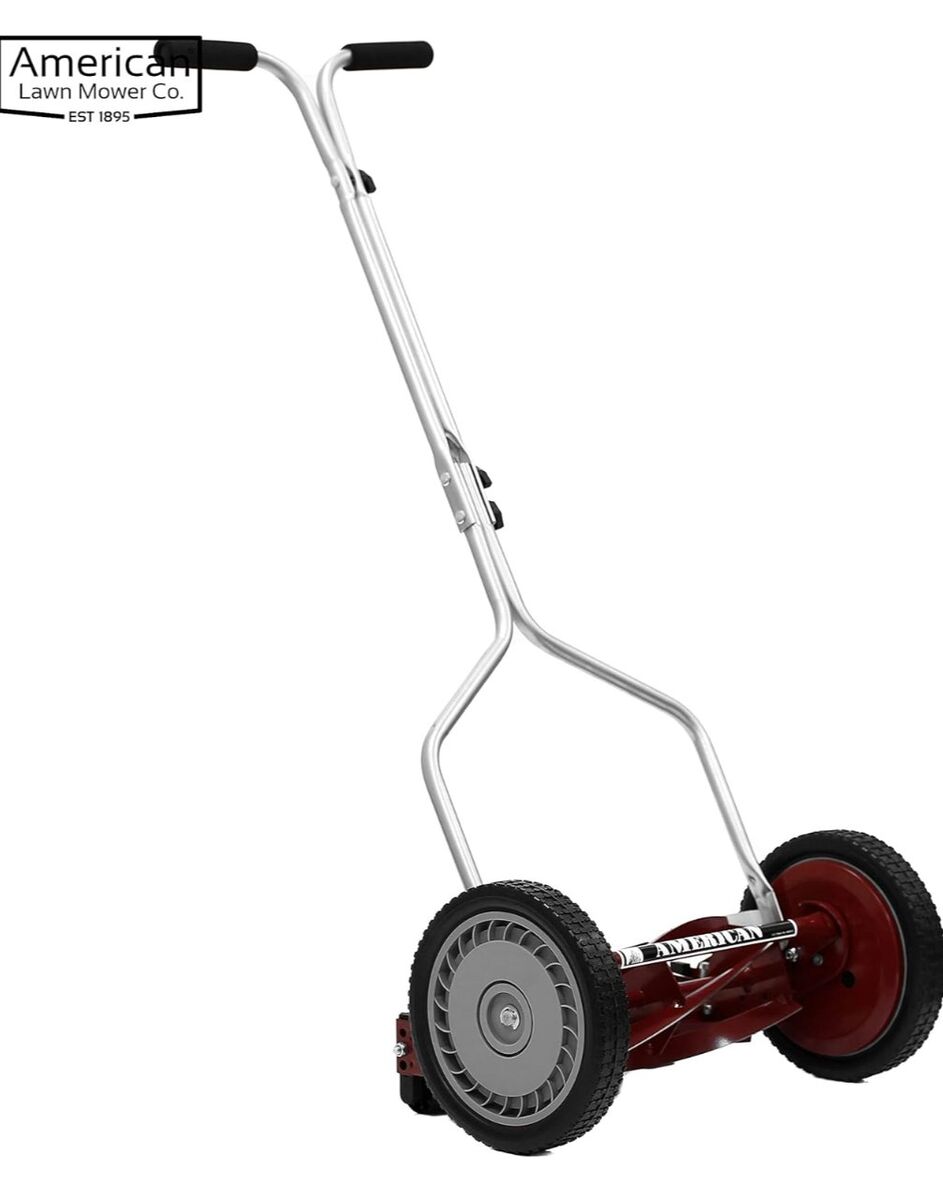 New 14in 5 blade Push Reel Lawn Mower