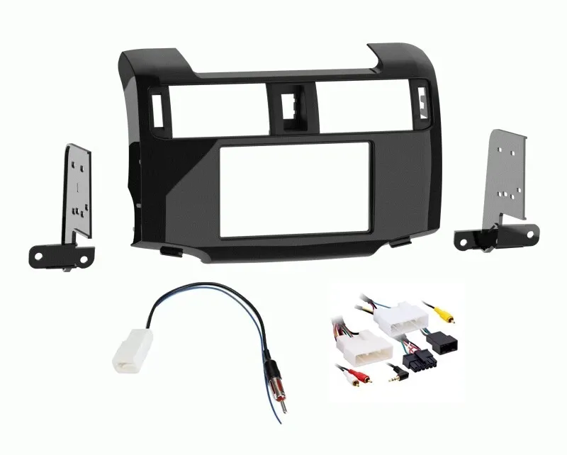 Toyota 4Runner 2020-23 Radio Install Kit Combo for Single and Dbl Din Charcoal