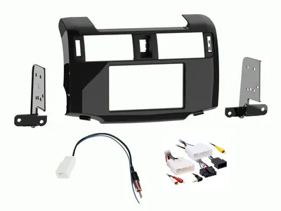 Toyota 4Runner 2020-23 Radio Install Kit Combo for Single and Dbl Din Charcoal