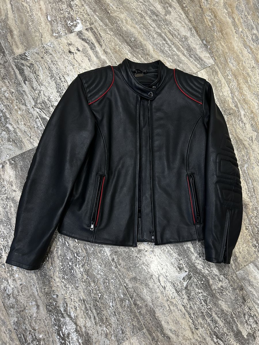 Ladies Leather Motorcycle Jacket