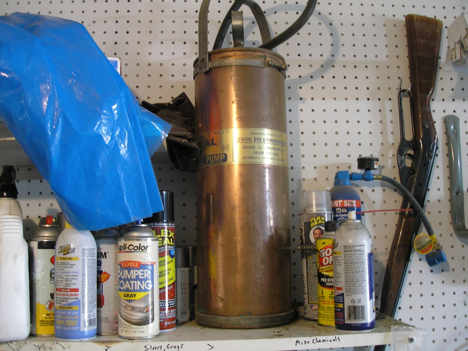 old antique fire extinguisher GENERAL