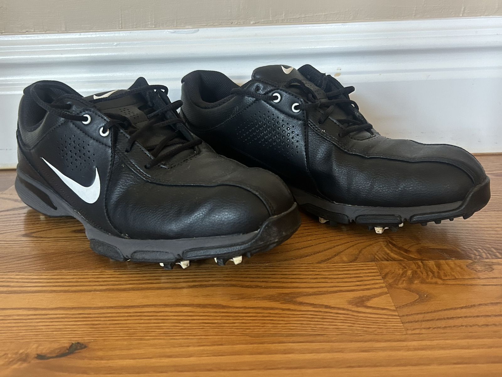 Nike Men's Golf Shoes Black Cleated Size 10.5