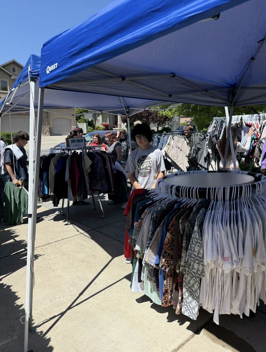 Vintage clothing yard sale/pop-up
