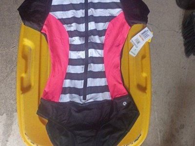 New One-piece Zip-up Swim Suit Size Small