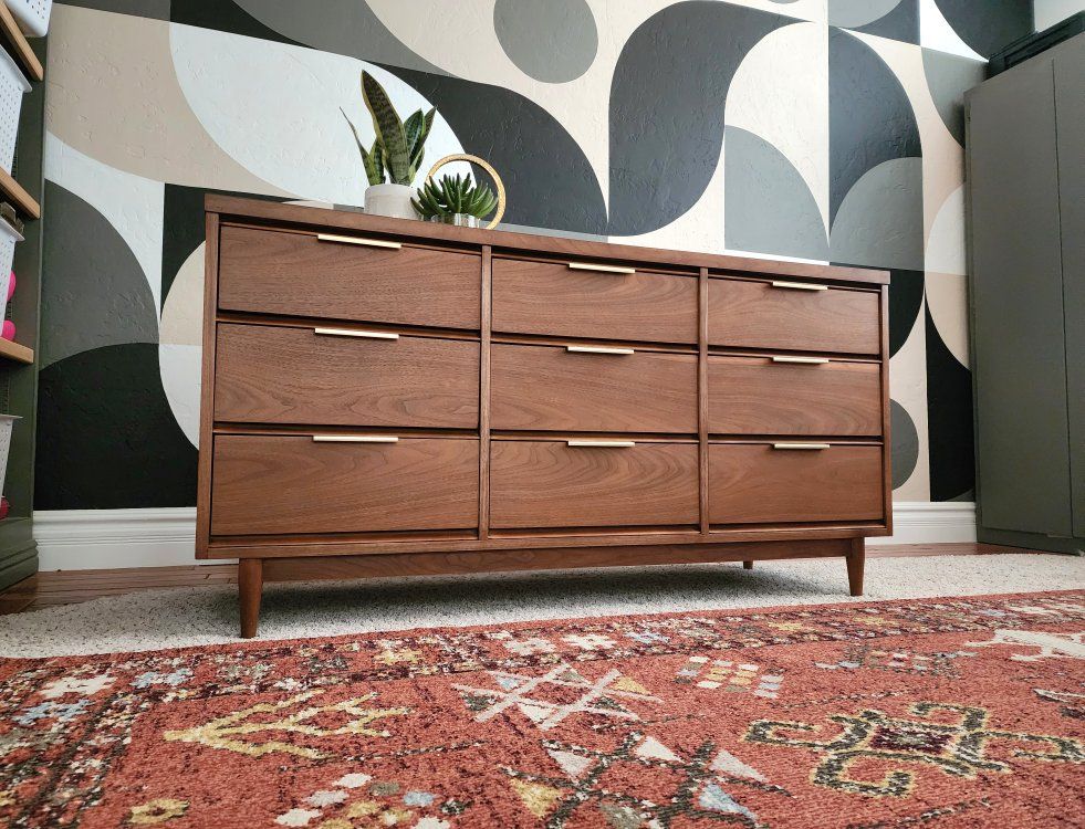 Stunning Walnut Authentic MCM Dresser