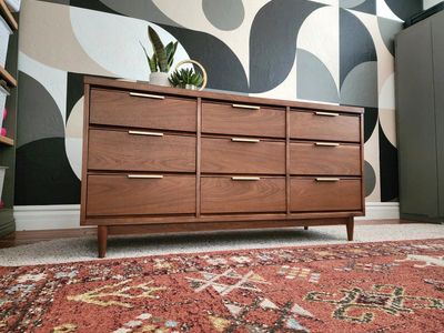 Stunning Walnut Authentic MCM Dresser