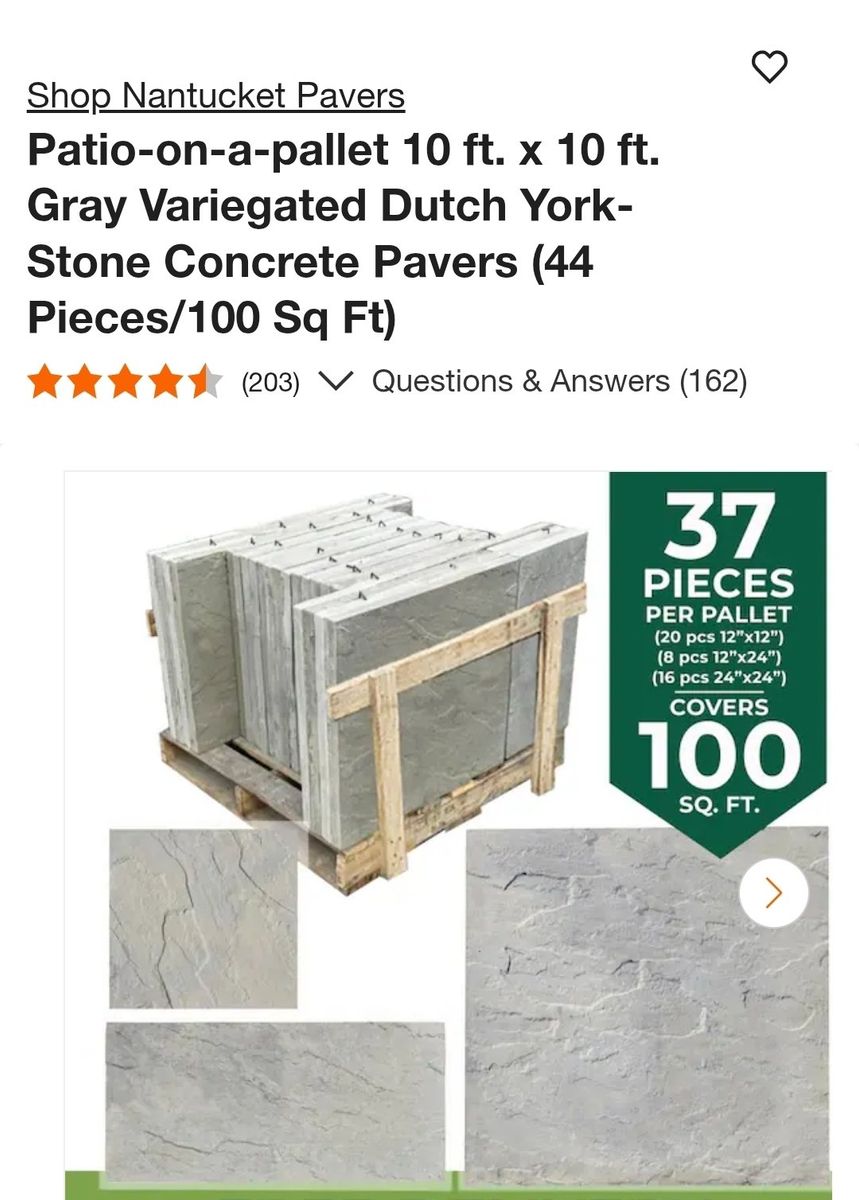Patio-on-a-pallet 10 ft. x 10 ft.