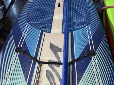 Wavestorm Foam Paddle Board Blue & White with Paddle