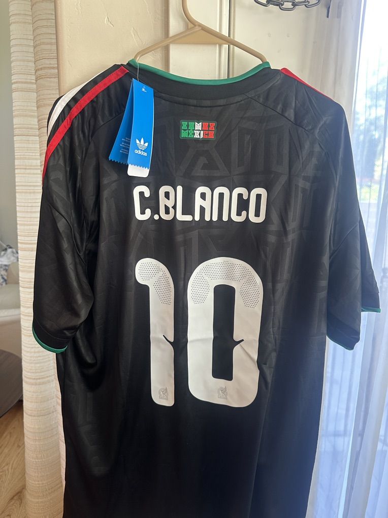 MexiCo Soccer Jersey C.BLANCO 10 L&XL