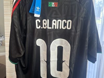 MexiCo Soccer Jersey C.BLANCO 10 L&XL