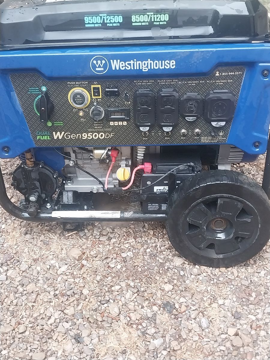 12500 Watt Westing House Duel Fuel Generator