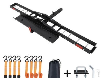 New Motorcycle Hitch Carrier With Ramp 500 Cap
