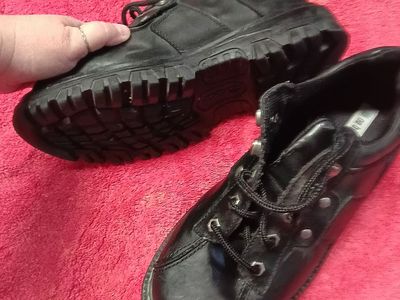 No Boundaries Men's Black Lug Sole Oxfords Size 9