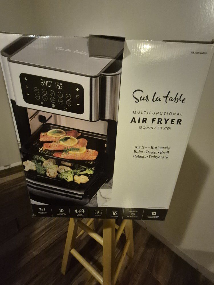 Sur La Table 7-in-1 Multi-Functional Air Fryer SLT-1818 Stainless Steel Only $70.00 cash  OBO 