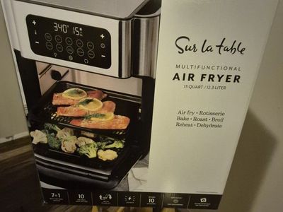 Sur La Table 7-in-1 Multi-Functional Air Fryer SLT-1818 Stainless Steel Only $70.00 cash OBO