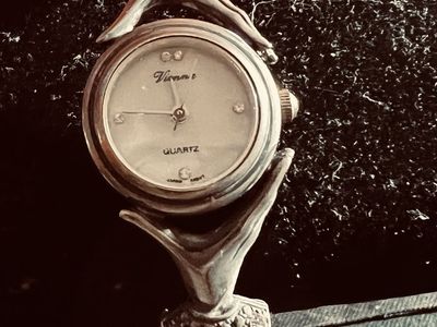 Vianna Quartz Women's Watch Silver Tone Rhinestone Accents