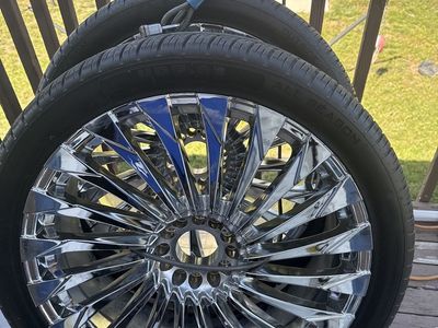 Revenge 24 inch rims and tires for sale