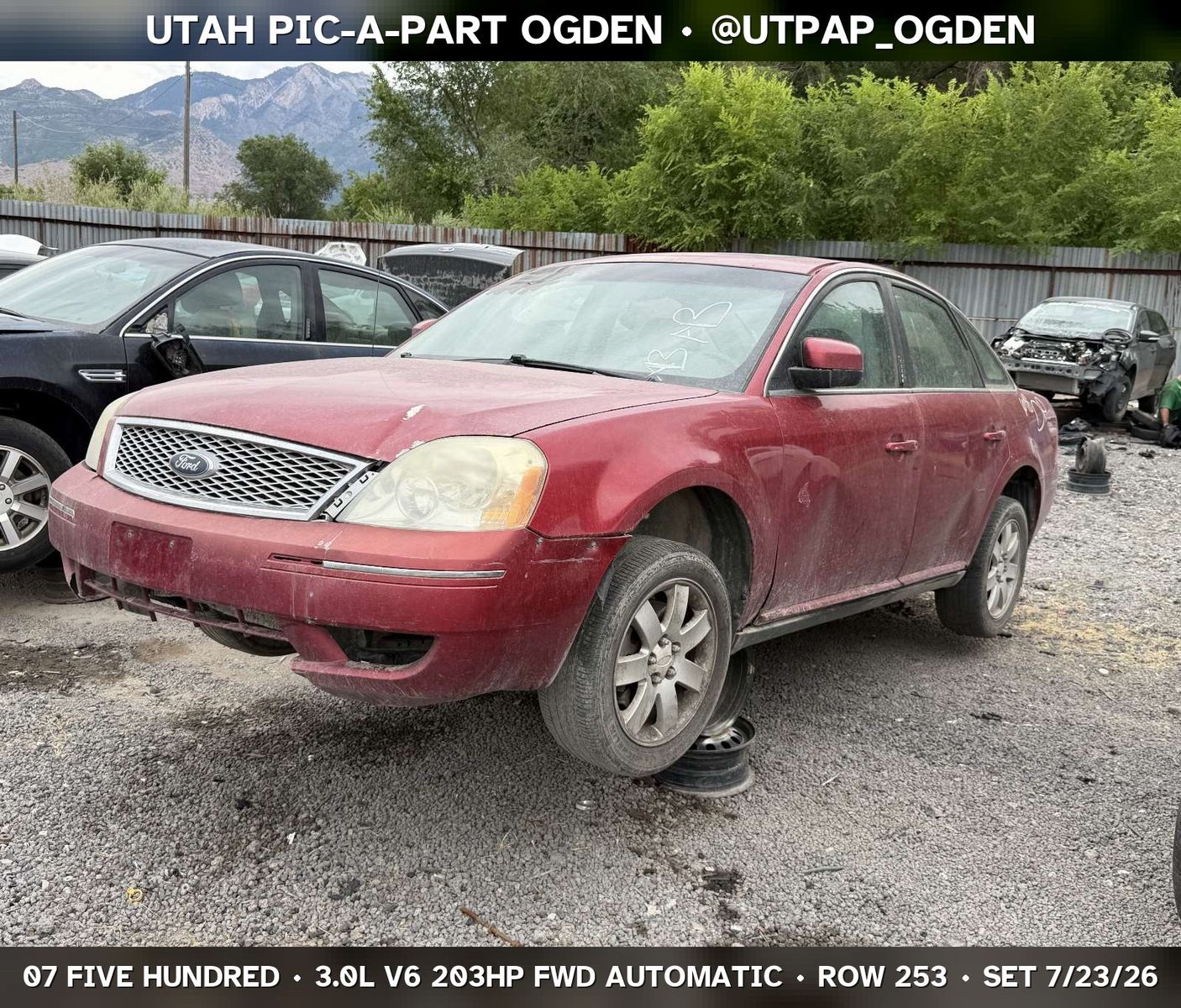 New Arrival - 2007 Ford Five Hundred Parts - UTPAP Ogden