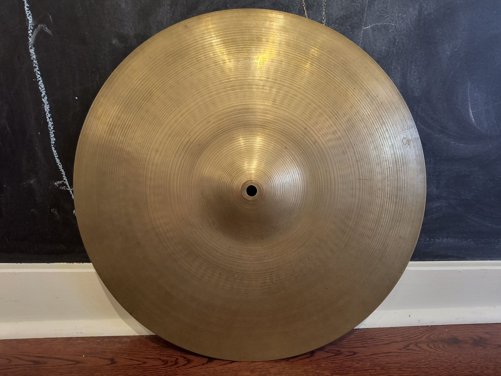 Vintage 1960s A Avedis Zildjian 18" Crash Ride Cymbal 1804g