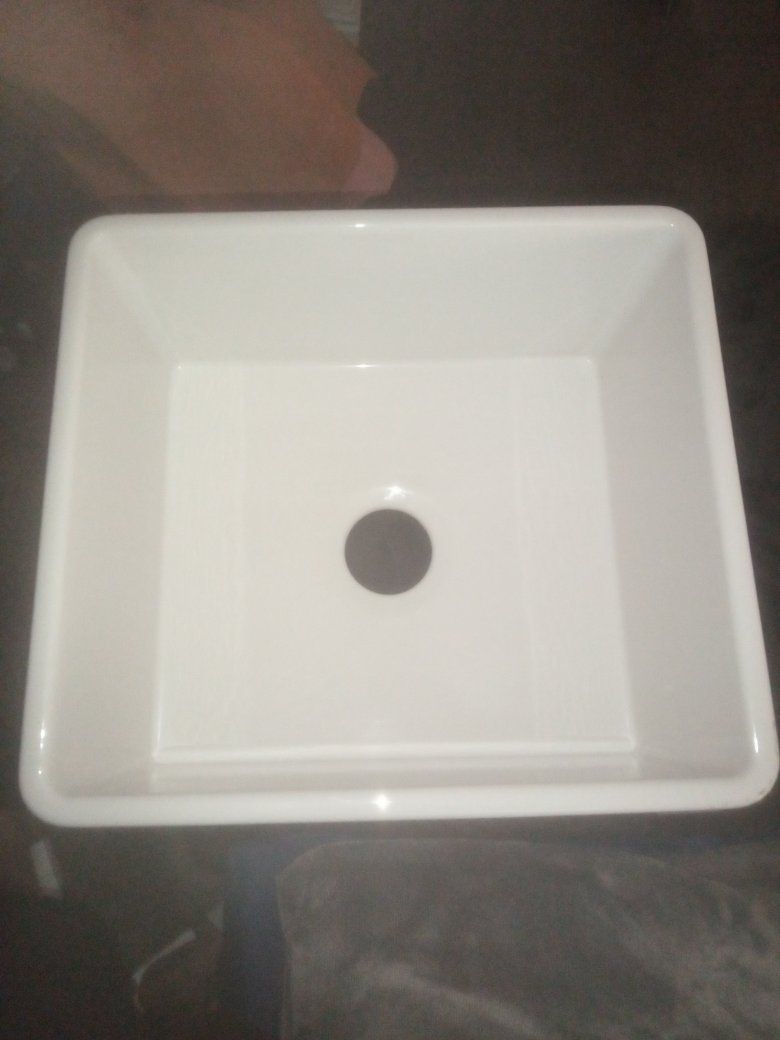 18x24 deep well fireclay low noise  sink