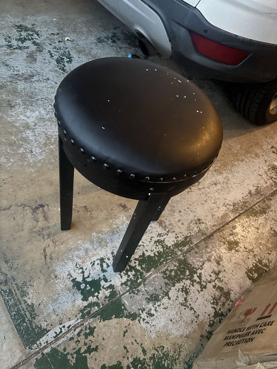 Black bar stool