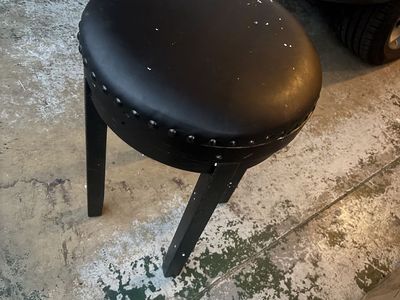 Black bar stool