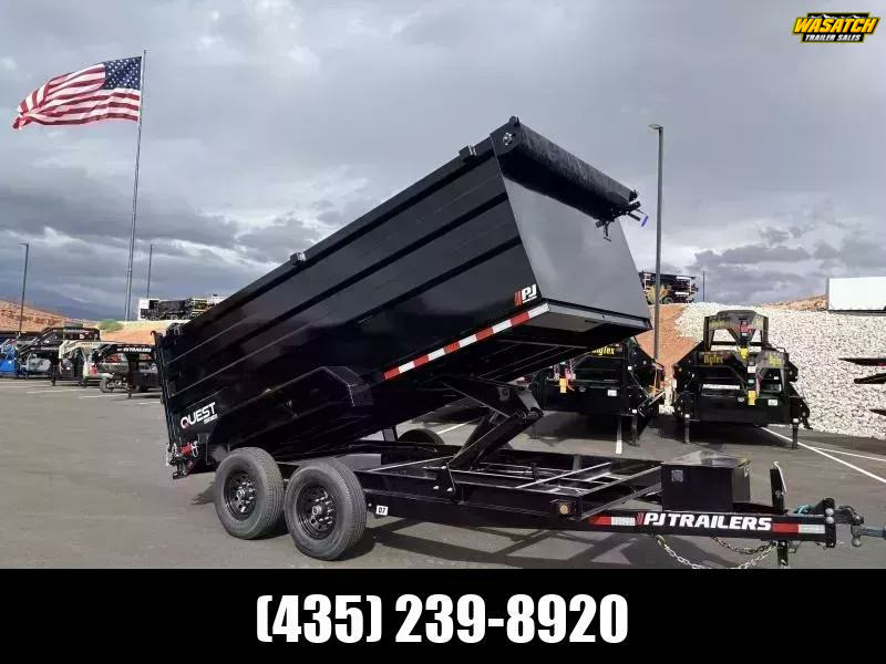 PJ Trailers 7X14 14K D7 CHANNEL Dump Trailer