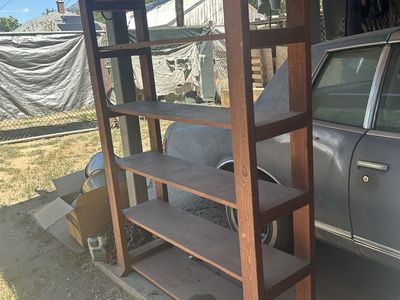 Sturdy Handcrafted Wooden Bookshelf Storage Shelving Unit