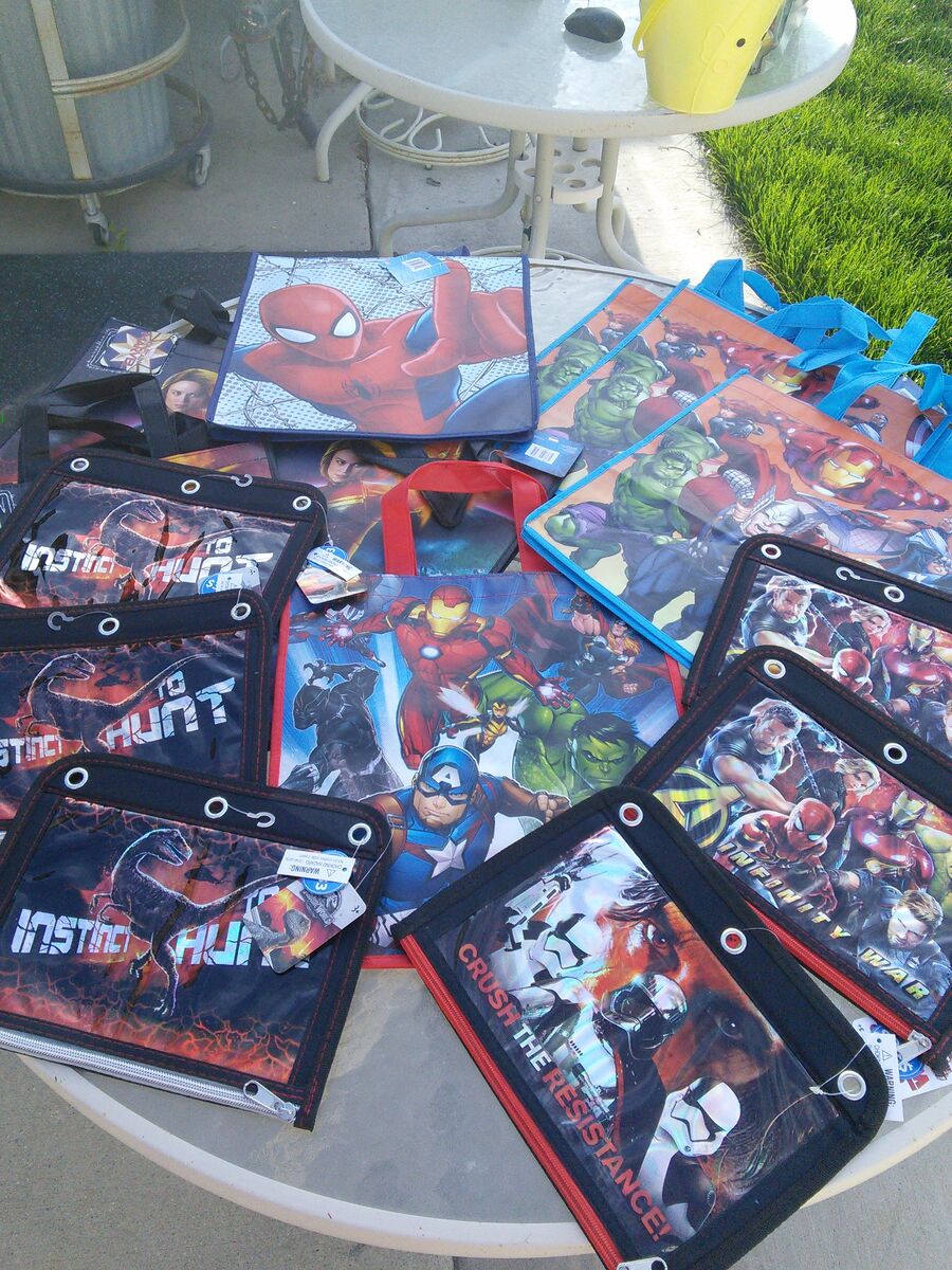 Marvel totes n pencil cases
