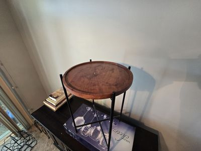 Small Round Tray Side Table