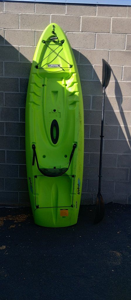 Lifetime Hydros 85 Bright Green Sit-on-Top Kayak with Paddle, 8.5ft