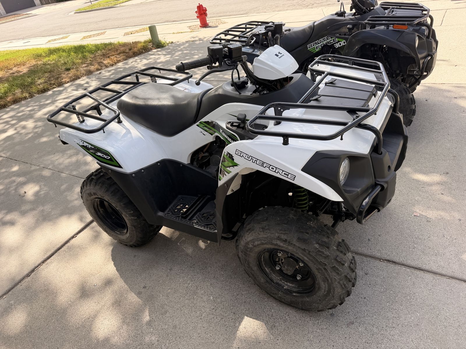 Kawasaki Brute Force 300 ATV - White Utility Quad