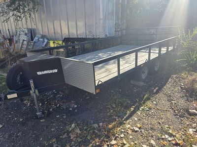 2006 Voyager 8X14 Dual Axle Trailer With Folding Back Ramp