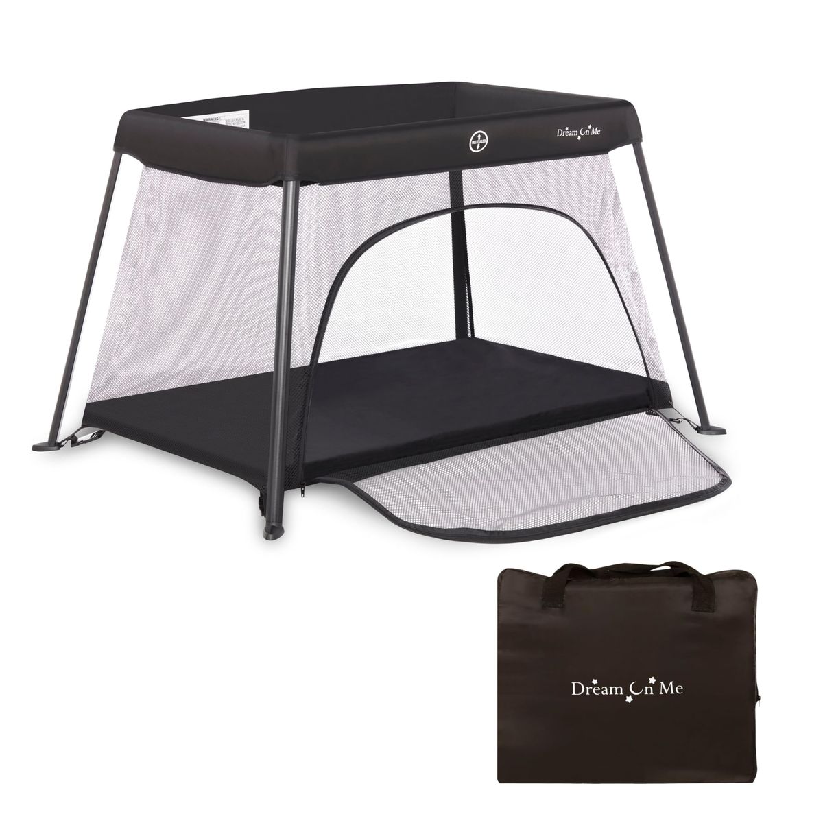 New Dream On Me Travel Light Baby Playard with Zipper Access Door