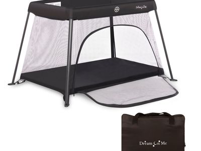 New Dream On Me Travel Light Baby Playard with Zipper Access Door