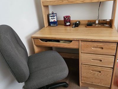 Office desk and chair 42"X20 1/2"