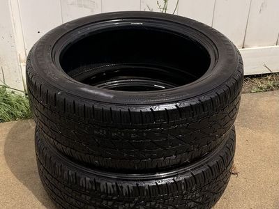 2 Used Tires 235/50/19 - All-Season Tread, Good Condition