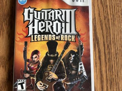 Wii Guitar Hero III Legends of Rock